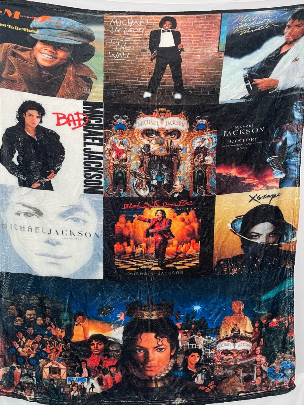 Album Collage Plush Throw Blanket - Multicolor
